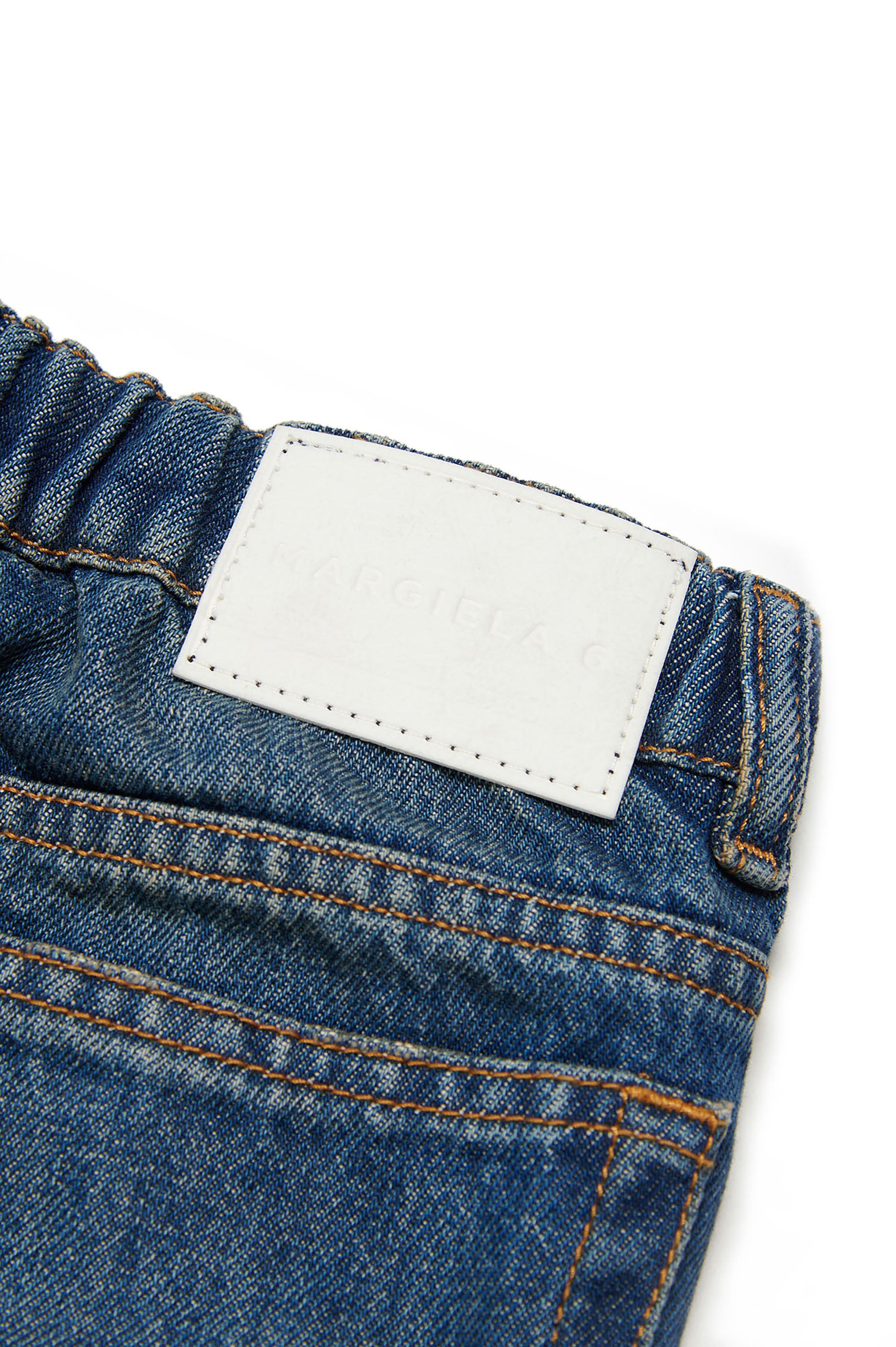 Pantalon délavé en denim - Blue Denim