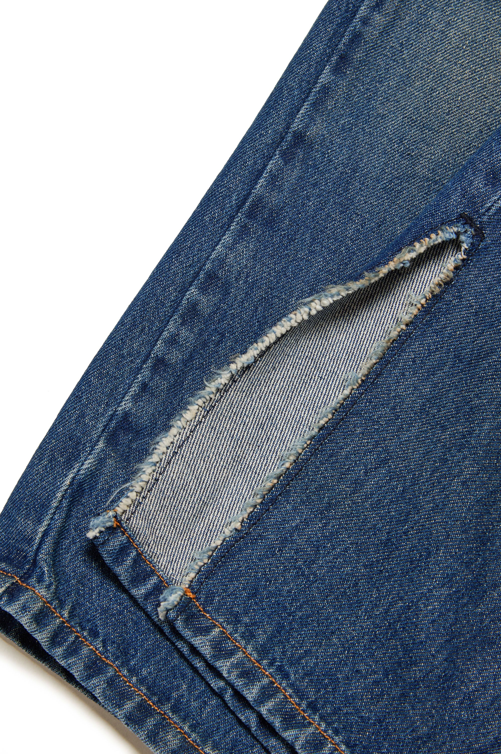 Pantalon délavé en denim - Blue Denim