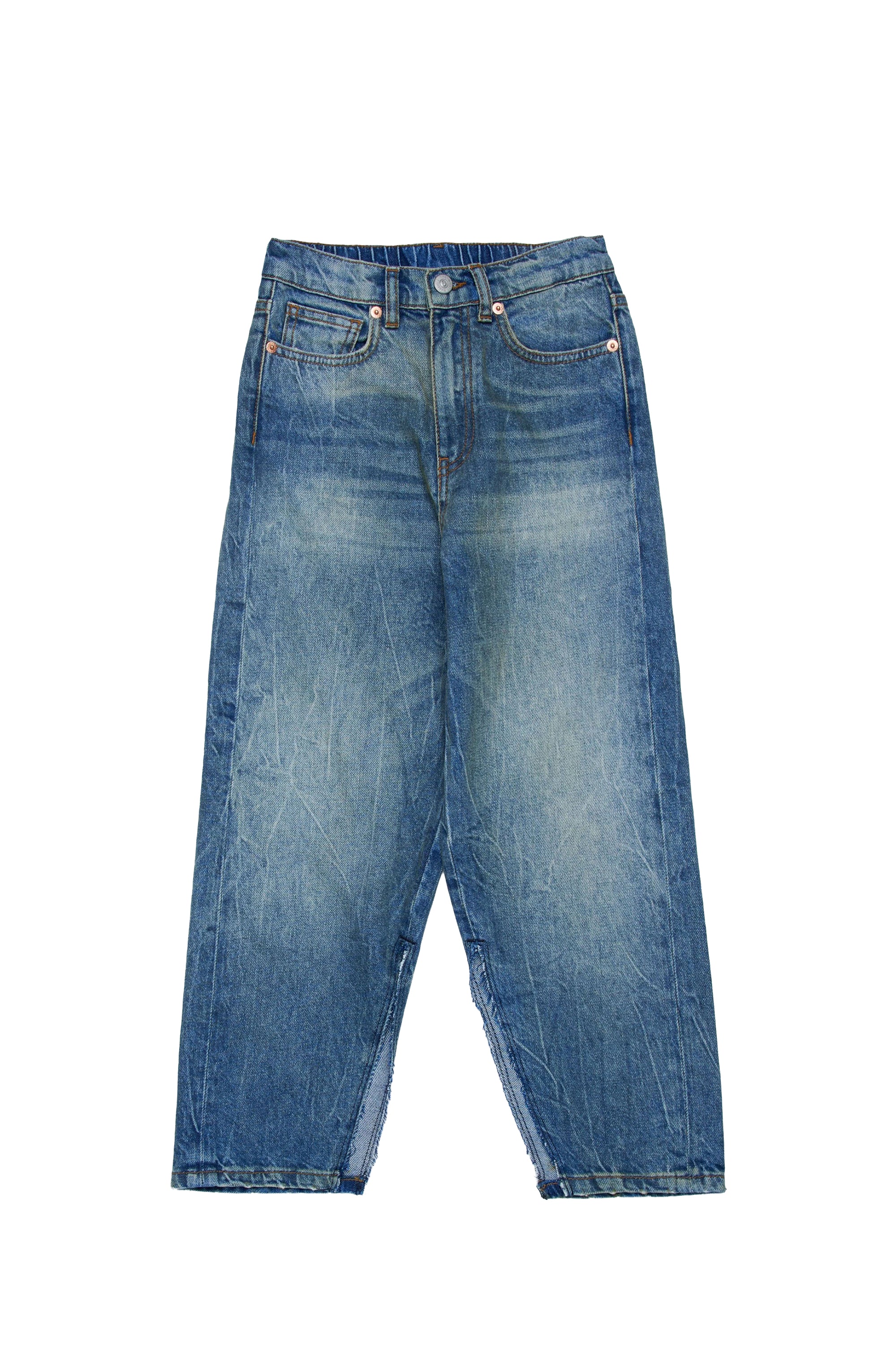 Pantalon délavé en denim - Blue Denim