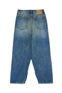 Pantalon délavé en denim - Blue Denim