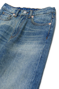 Pantalon délavé en denim - Blue Denim