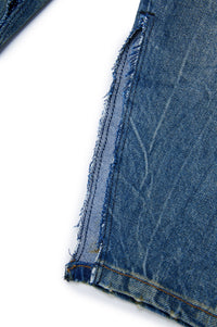 Pantalon délavé en denim - Blue Denim
