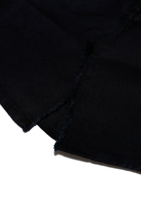 Jupe fendue à poches en denim - Black