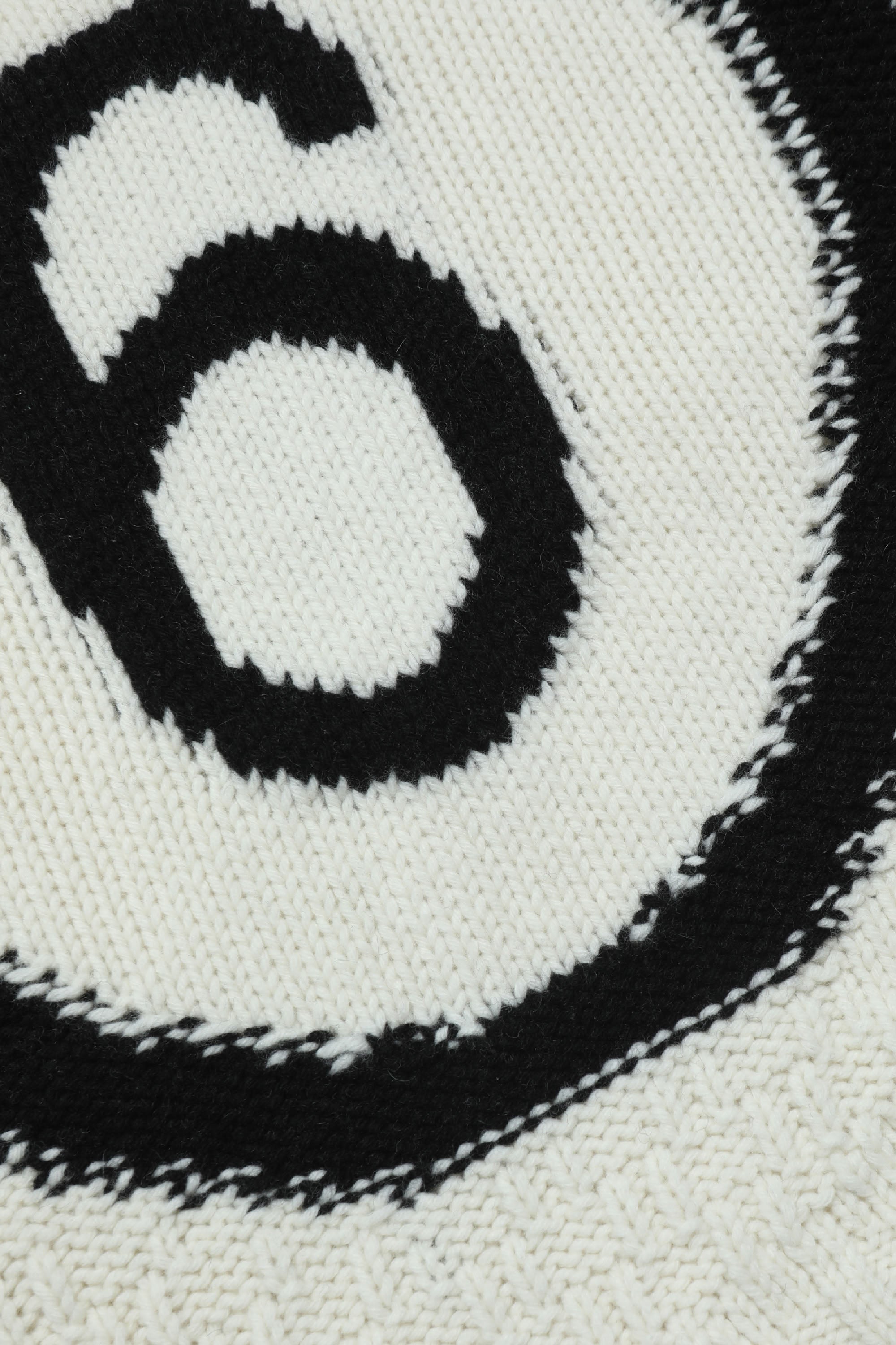 Pull à imprimé jacquard en laine - Off White