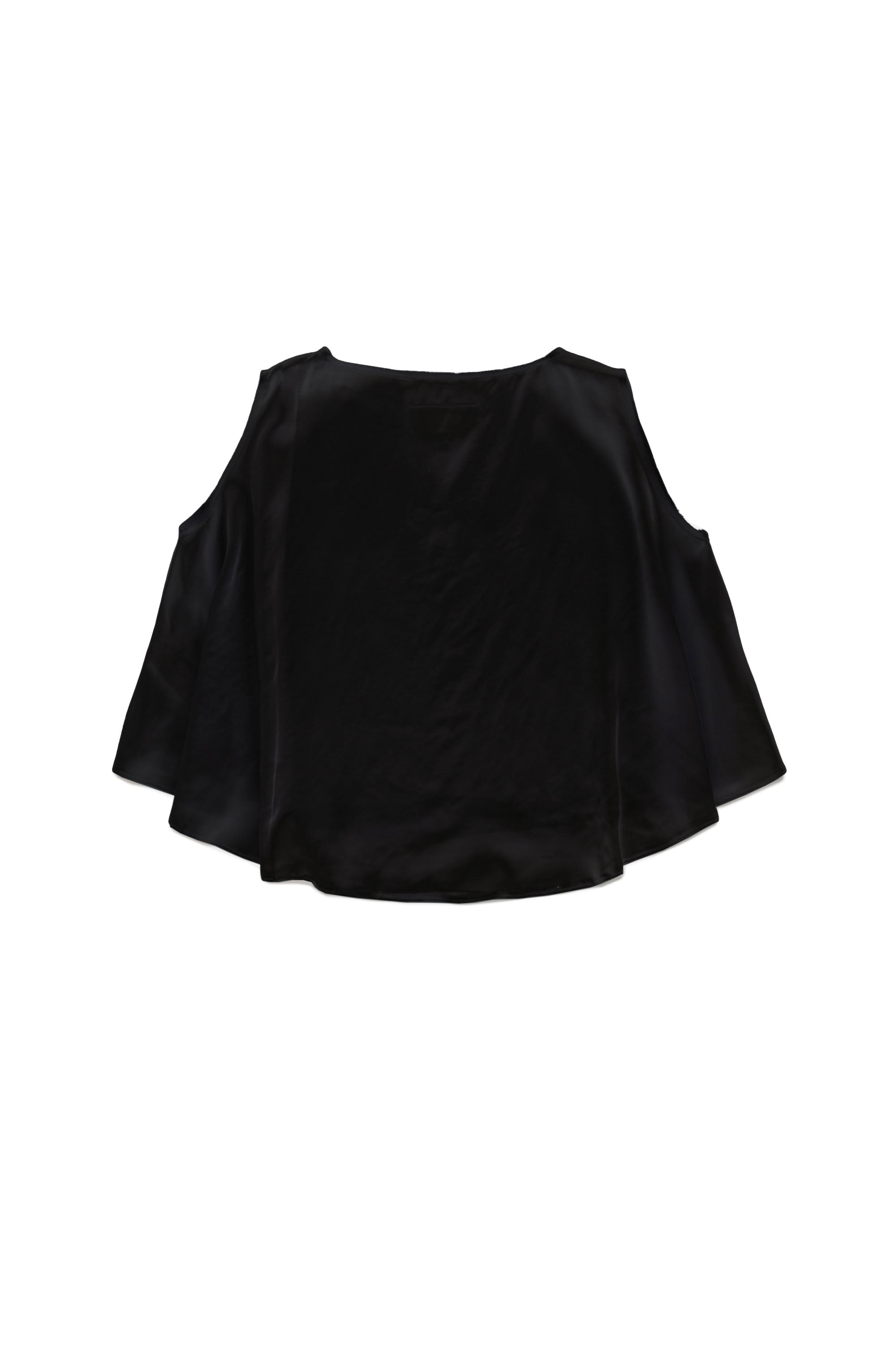 Blouse sans manche en satin - Black