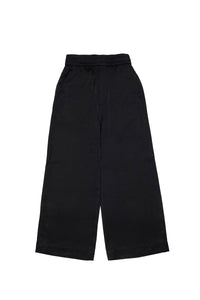 Flared sweatpants with elasticated waistband - Black