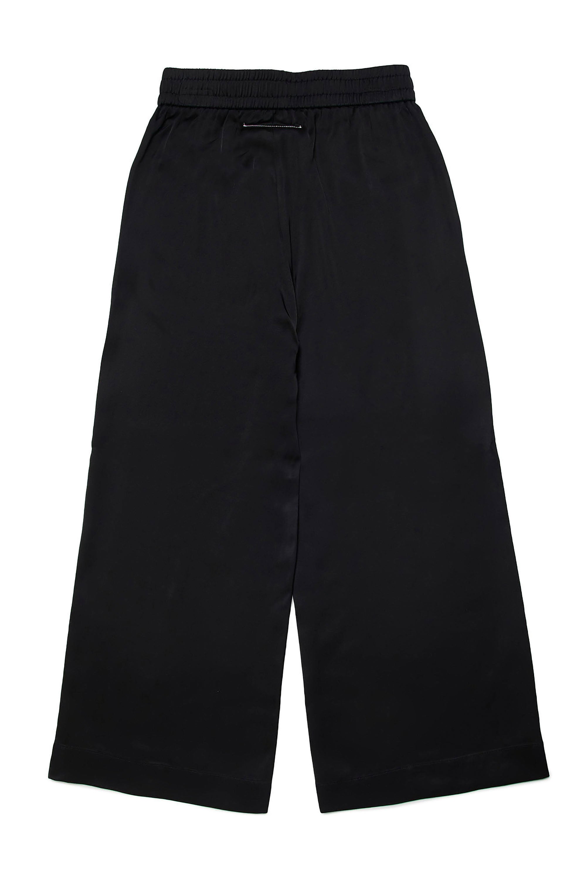 Flared sweatpants with elasticated waistband - Black