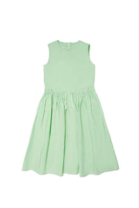 Sleeveless flared dress - Pistachio