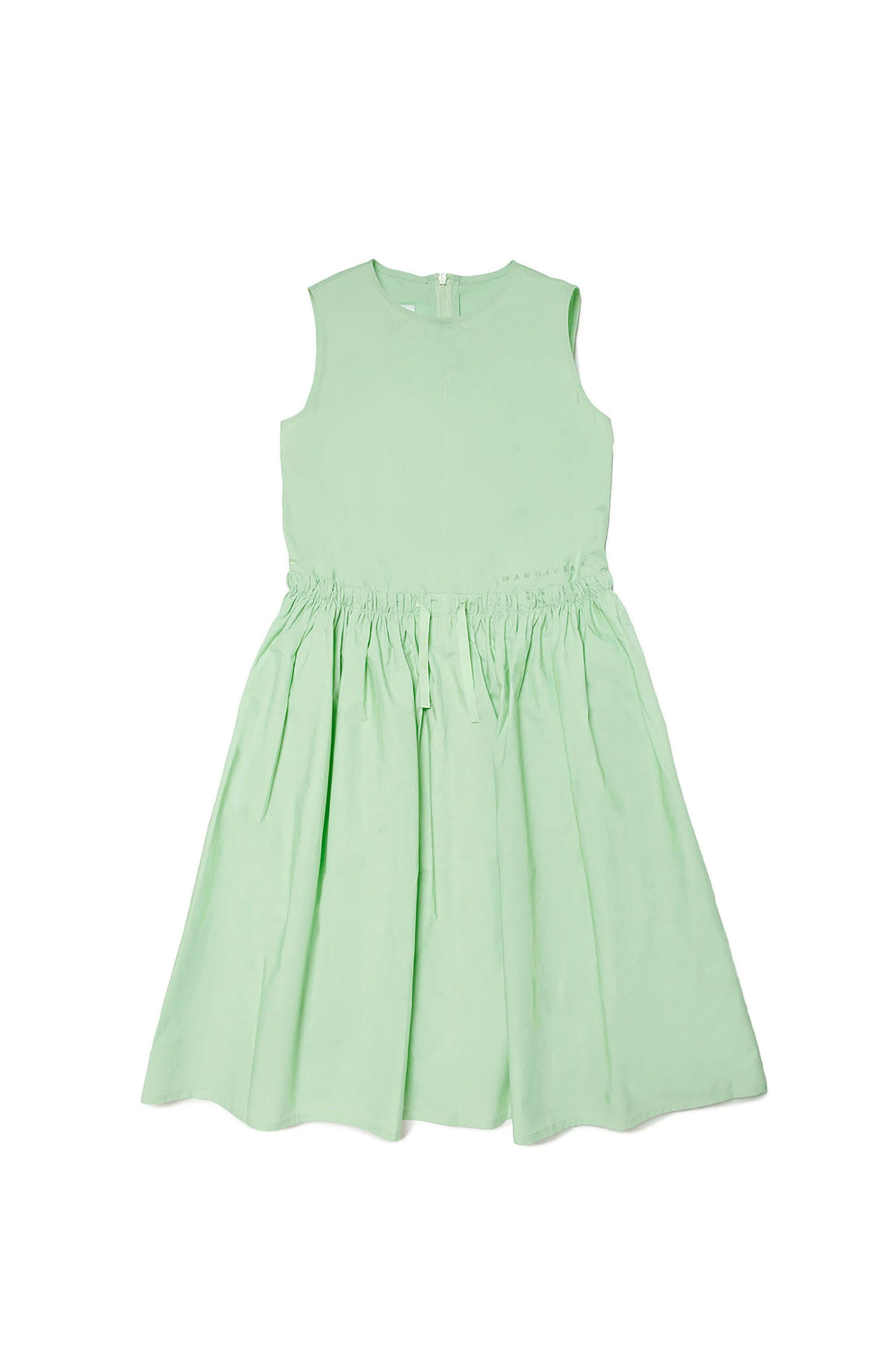 Sleeveless flared dress - Pistachio