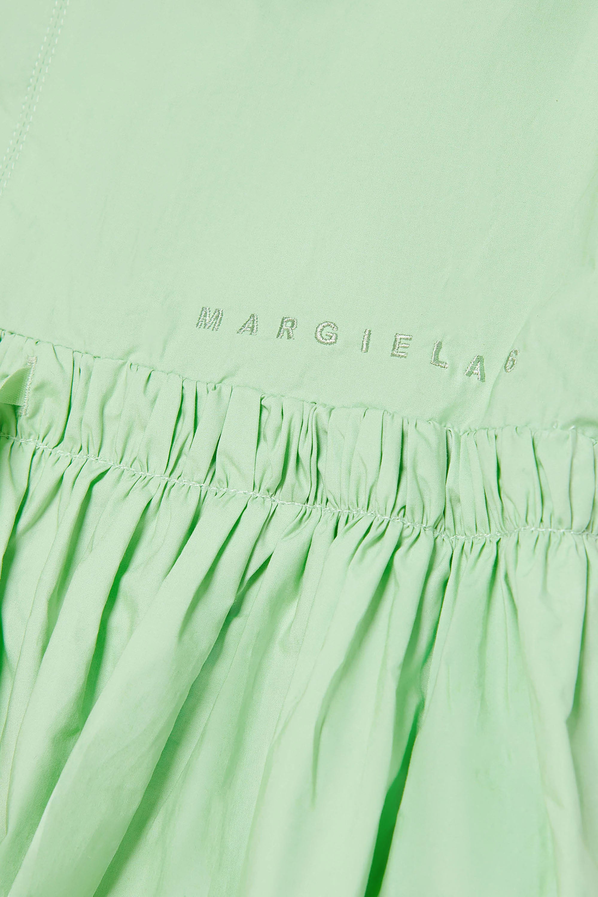 Sleeveless flared dress - Pistachio