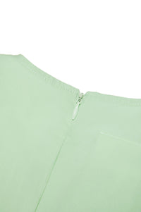 Sleeveless flared dress - Pistachio