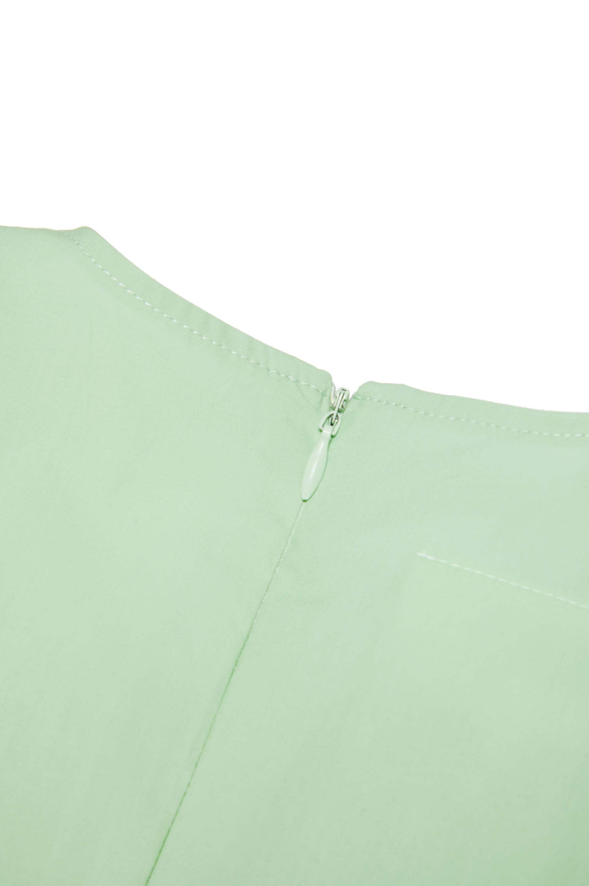 Sleeveless flared dress - Pistachio