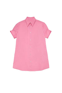 Button-front shirt dress - Pink