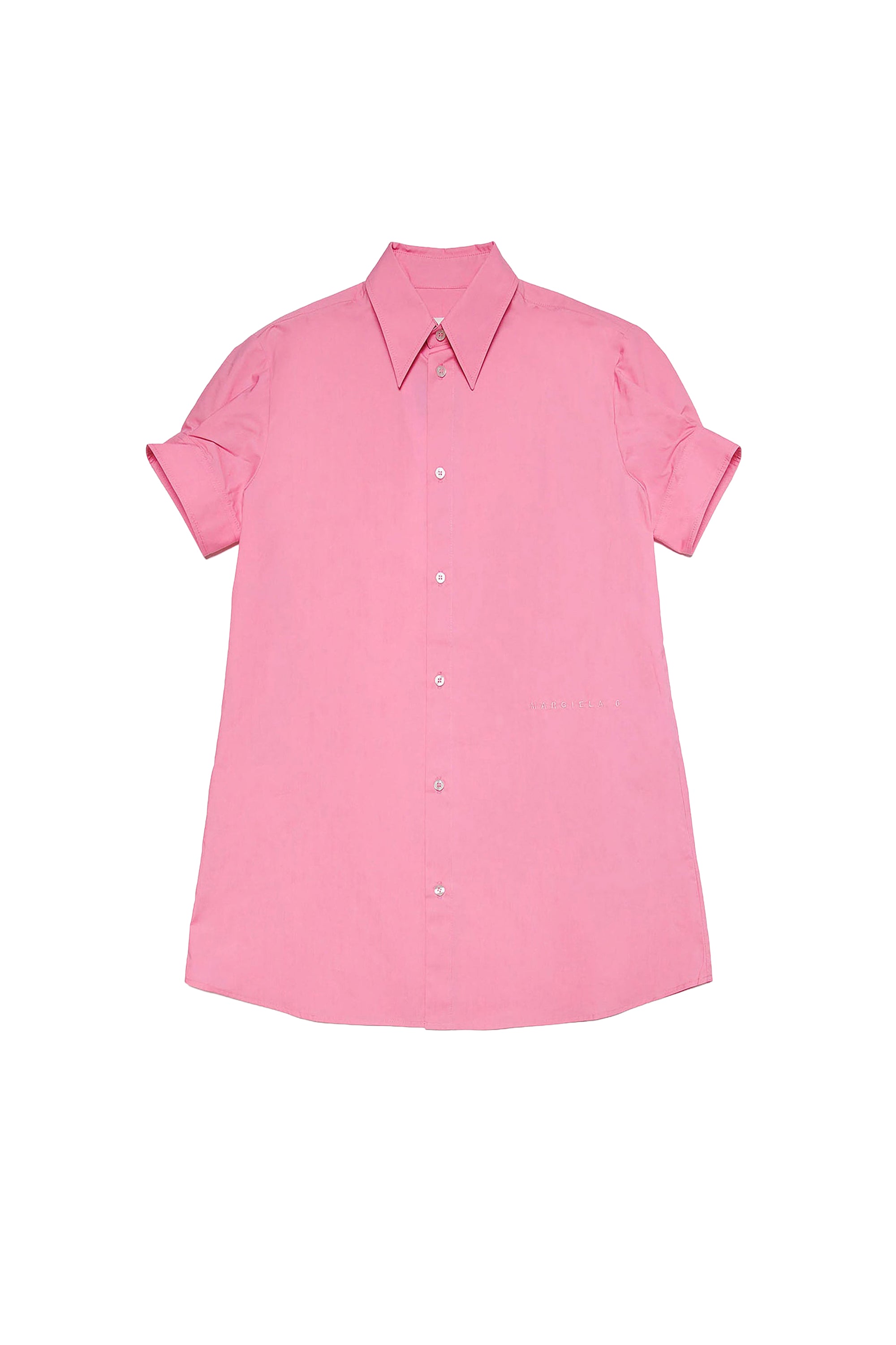 Button-front shirt dress - Pink