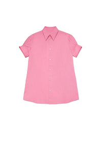 Button-front shirt dress - Pink