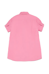 Button-front shirt dress - Pink