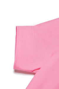 Button-front shirt dress - Pink