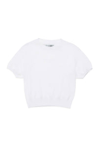 Sweatshirt à broderie - White