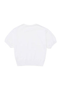 Sweatshirt à broderie - White