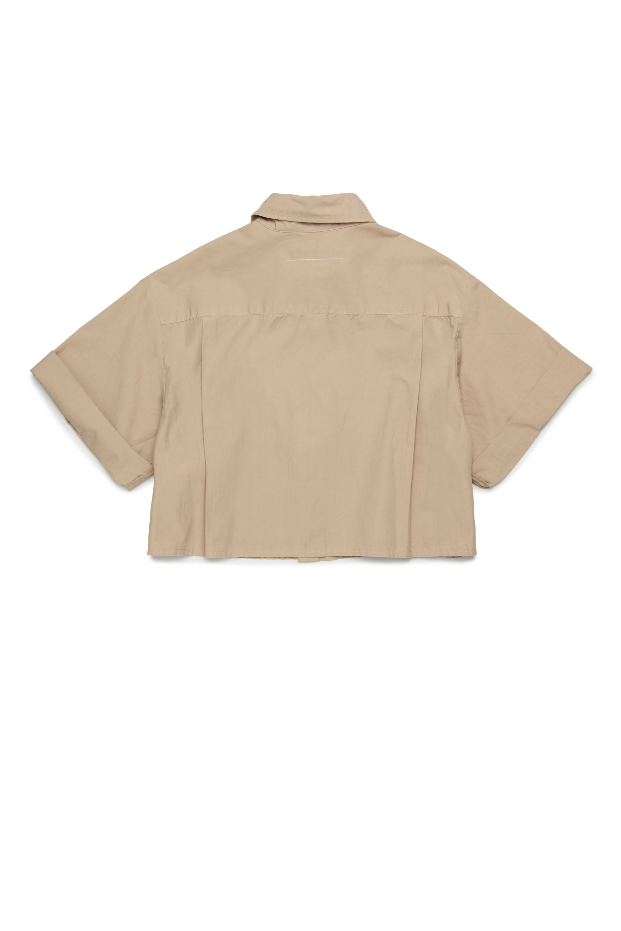 Short-sleeved button-down shirt - Dusty Taupe