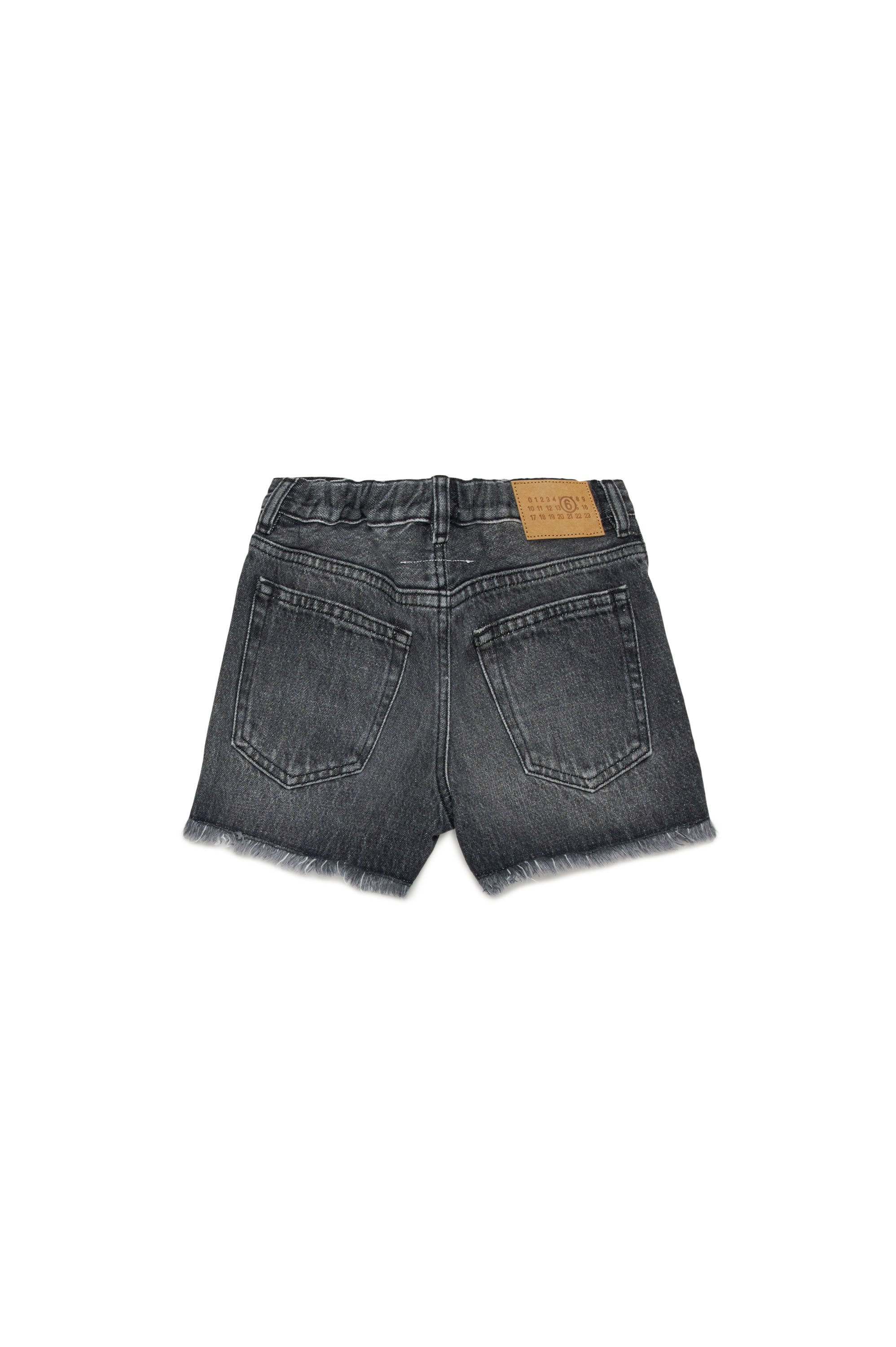 Short à poches en denim - Black Denim