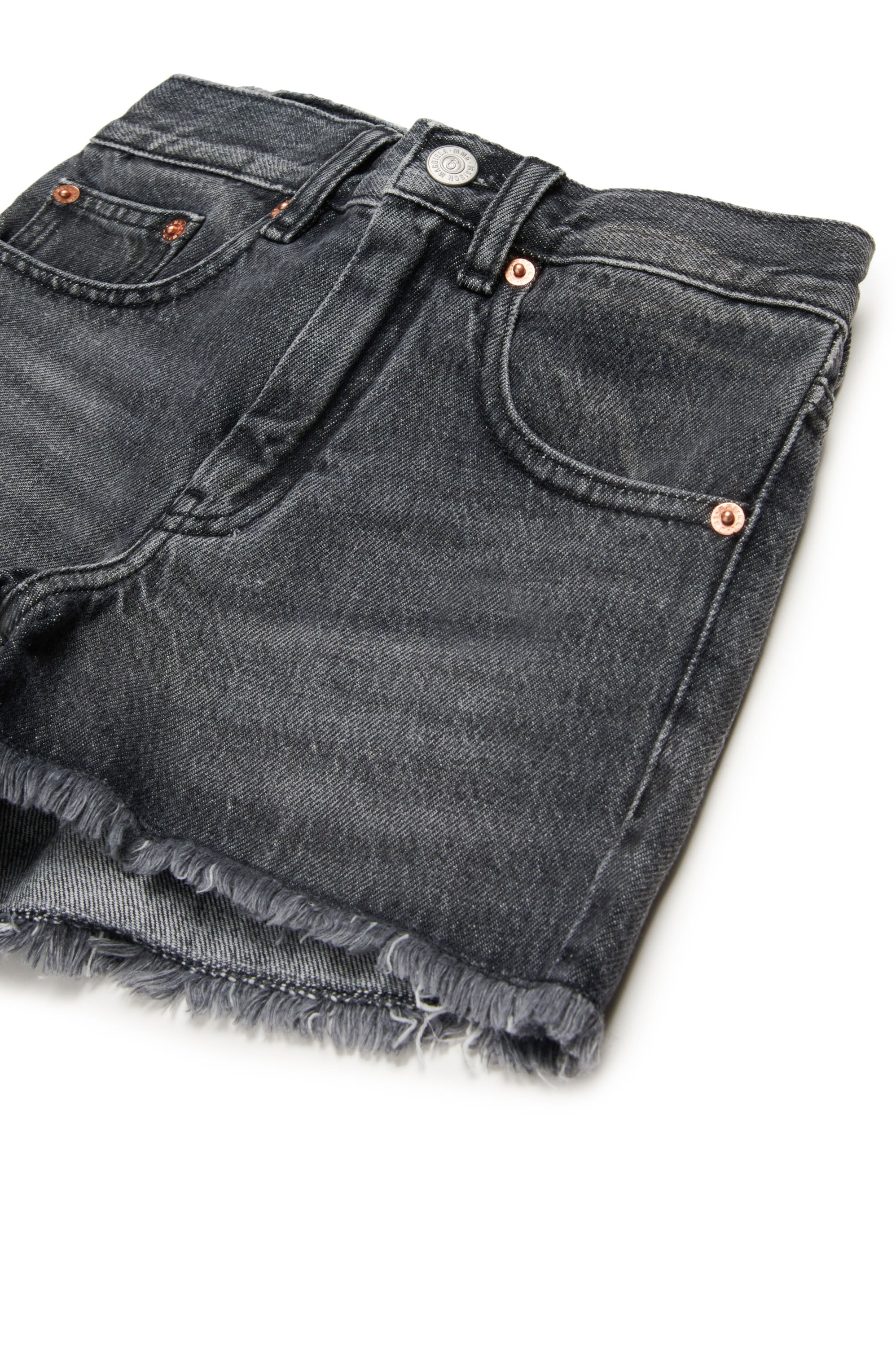 Short à poches en denim - Black Denim
