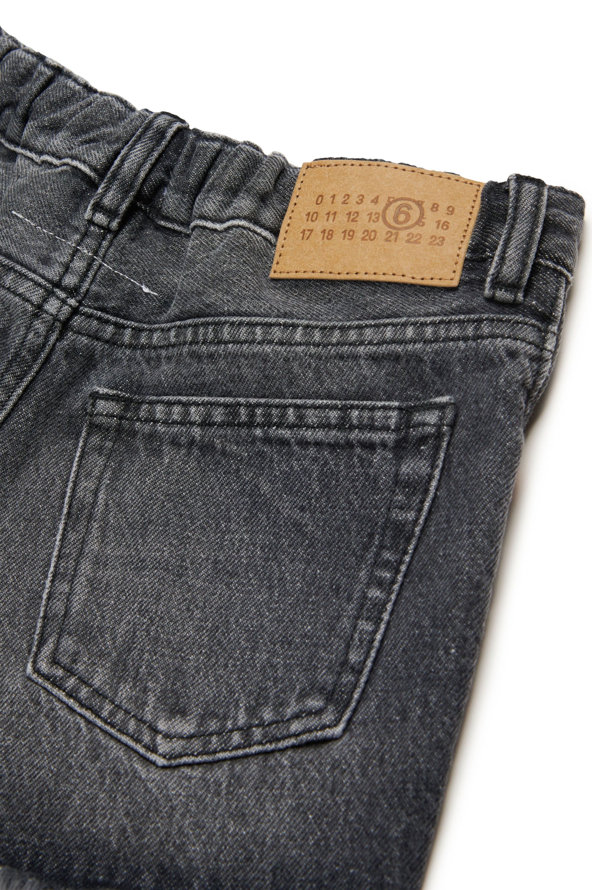Short à poches en denim - Black Denim