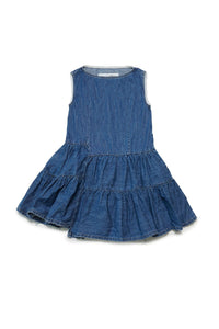 Sleeveless denim dress - Blue Denim