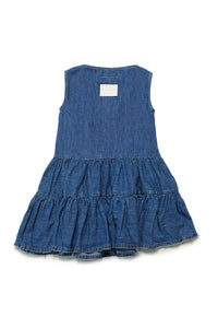 Sleeveless denim dress - Blue Denim
