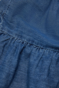 Sleeveless denim dress - Blue Denim