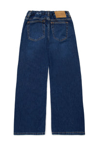 Pantalon délavé en denim - Blue Denim