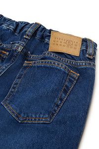 Pantalon délavé en denim - Blue Denim