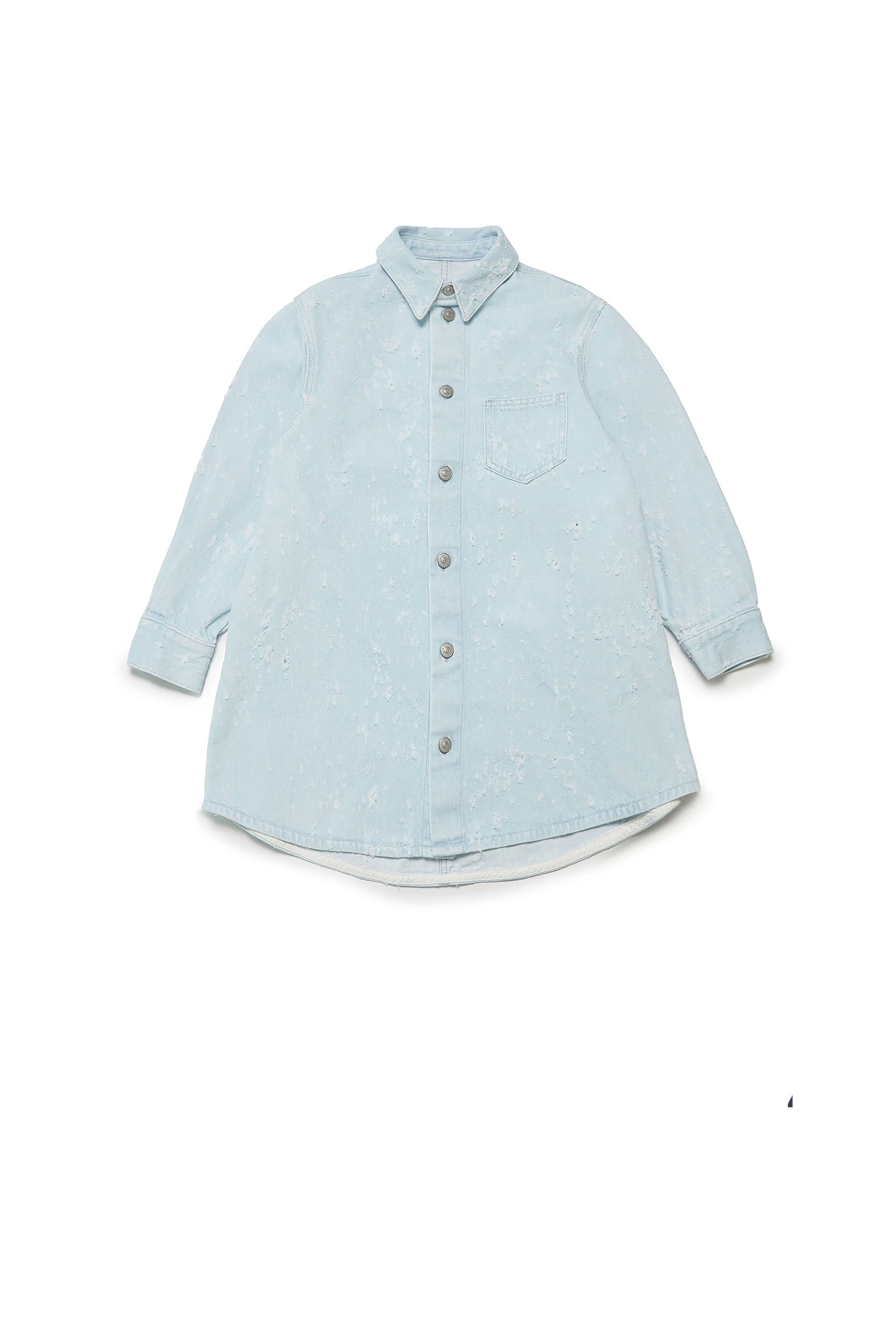 Denim button shirt dress - Blue Denim