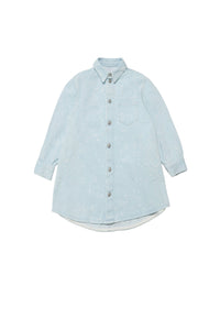 Robe chemise à boutons en denim - Blue Denim