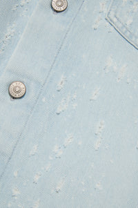 Denim button shirt dress - Blue Denim
