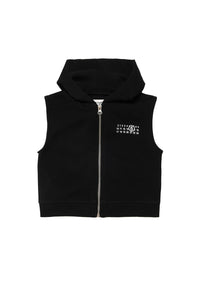 Sweat à capuche sans manches - Black
