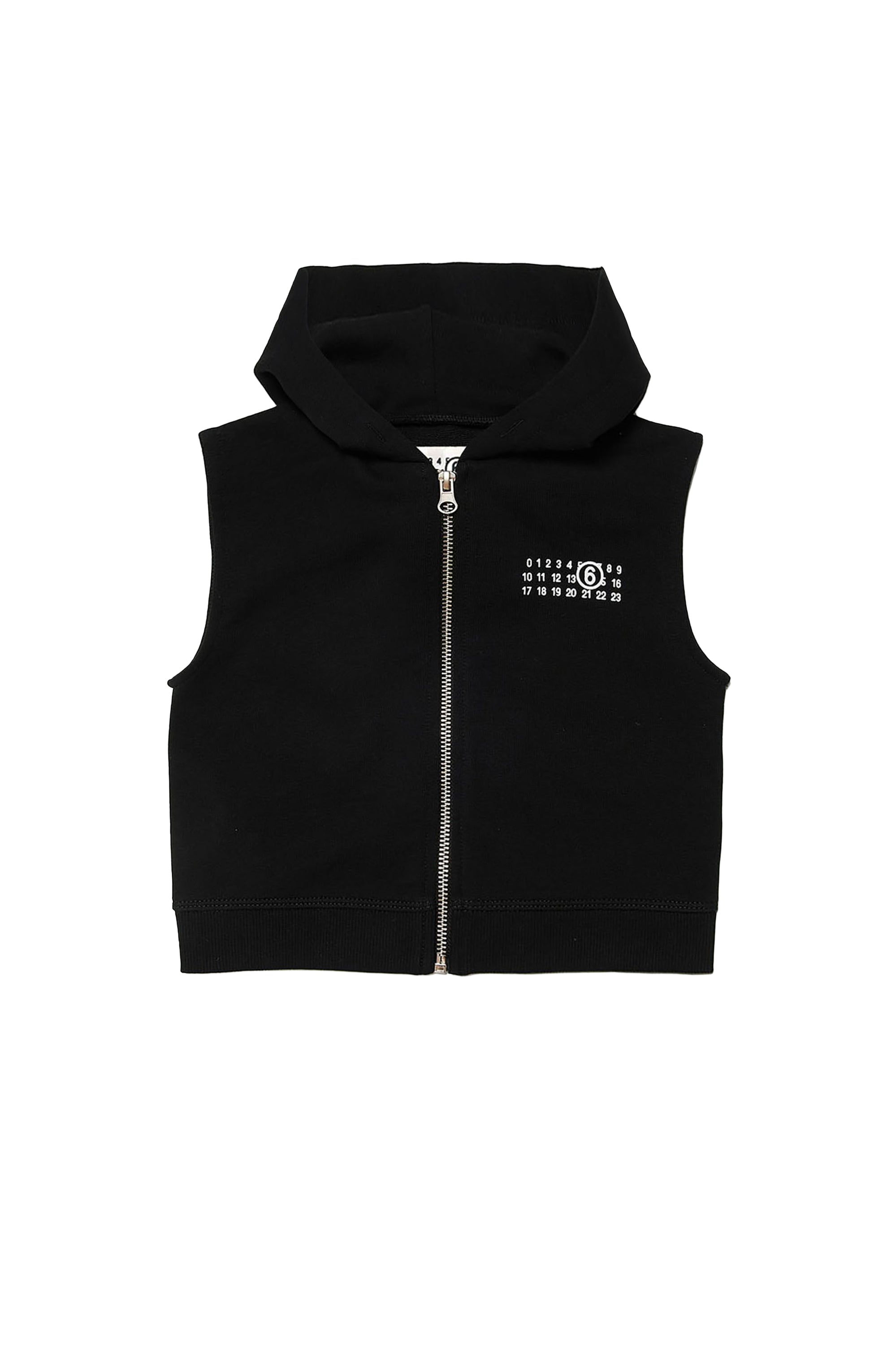 Sweat à capuche sans manches - Black
