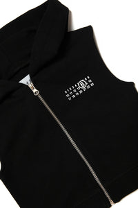 Sweat à capuche sans manches - Black