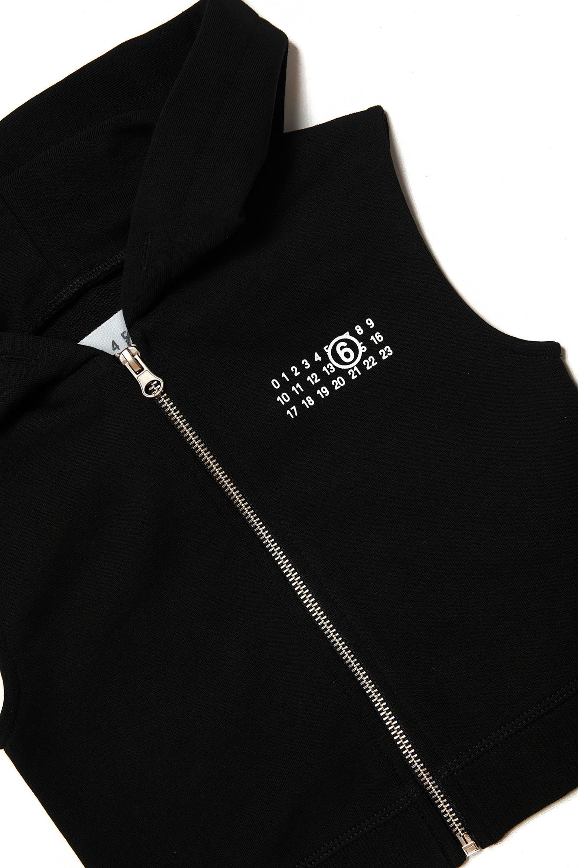 Sweat à capuche sans manches - Black