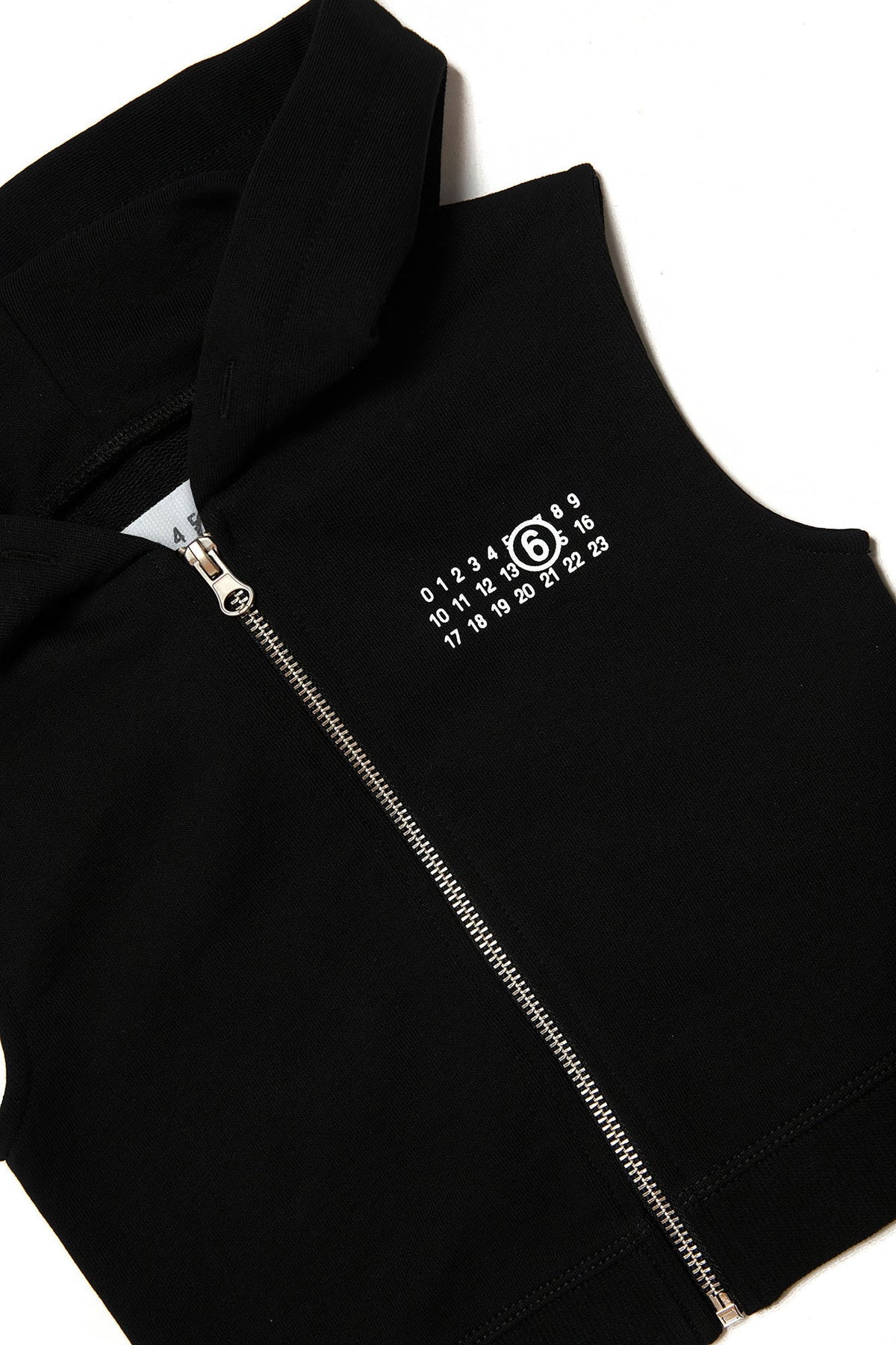 Sweat à capuche sans manches - Black