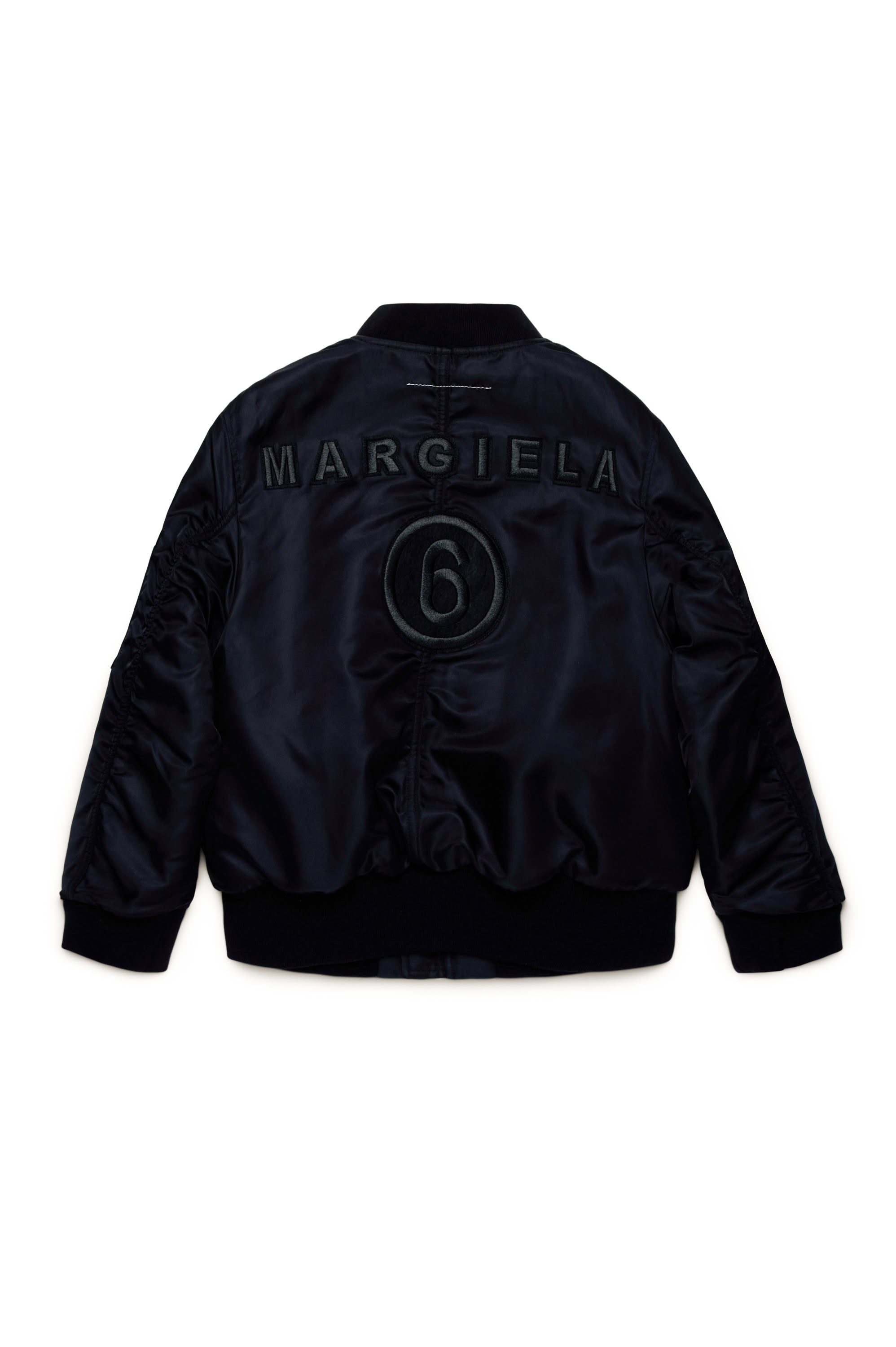 Bomber à zip avec écusson - Black