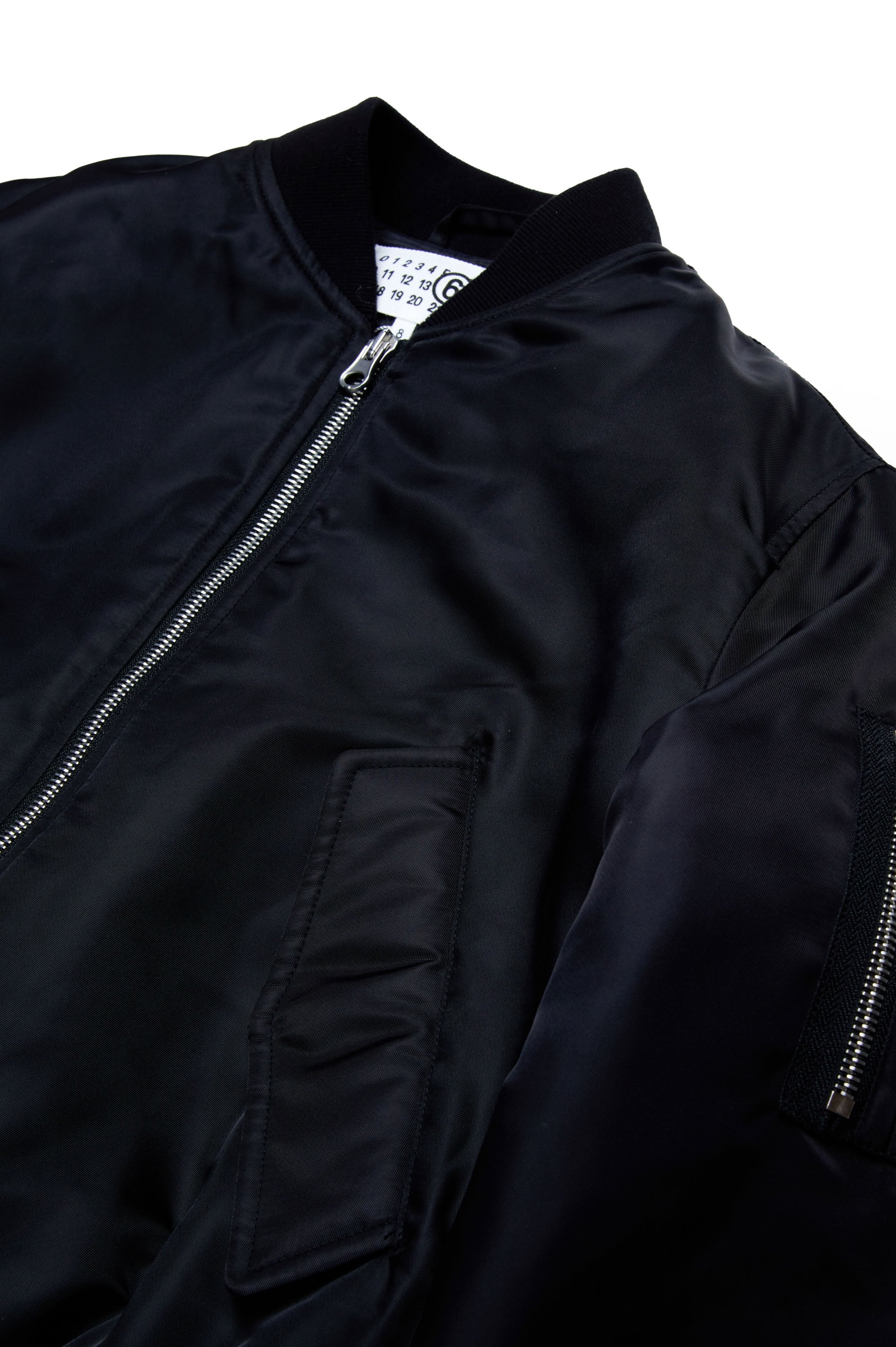 Bomber à zip avec écusson - Black