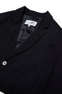 Blazer à boutons en laine - Black