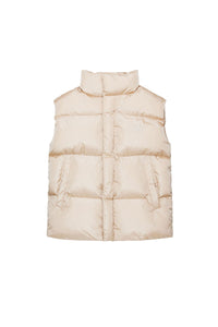 Sleeveless padded jacket - Desert