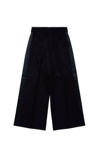 Wool flared trousers - Black