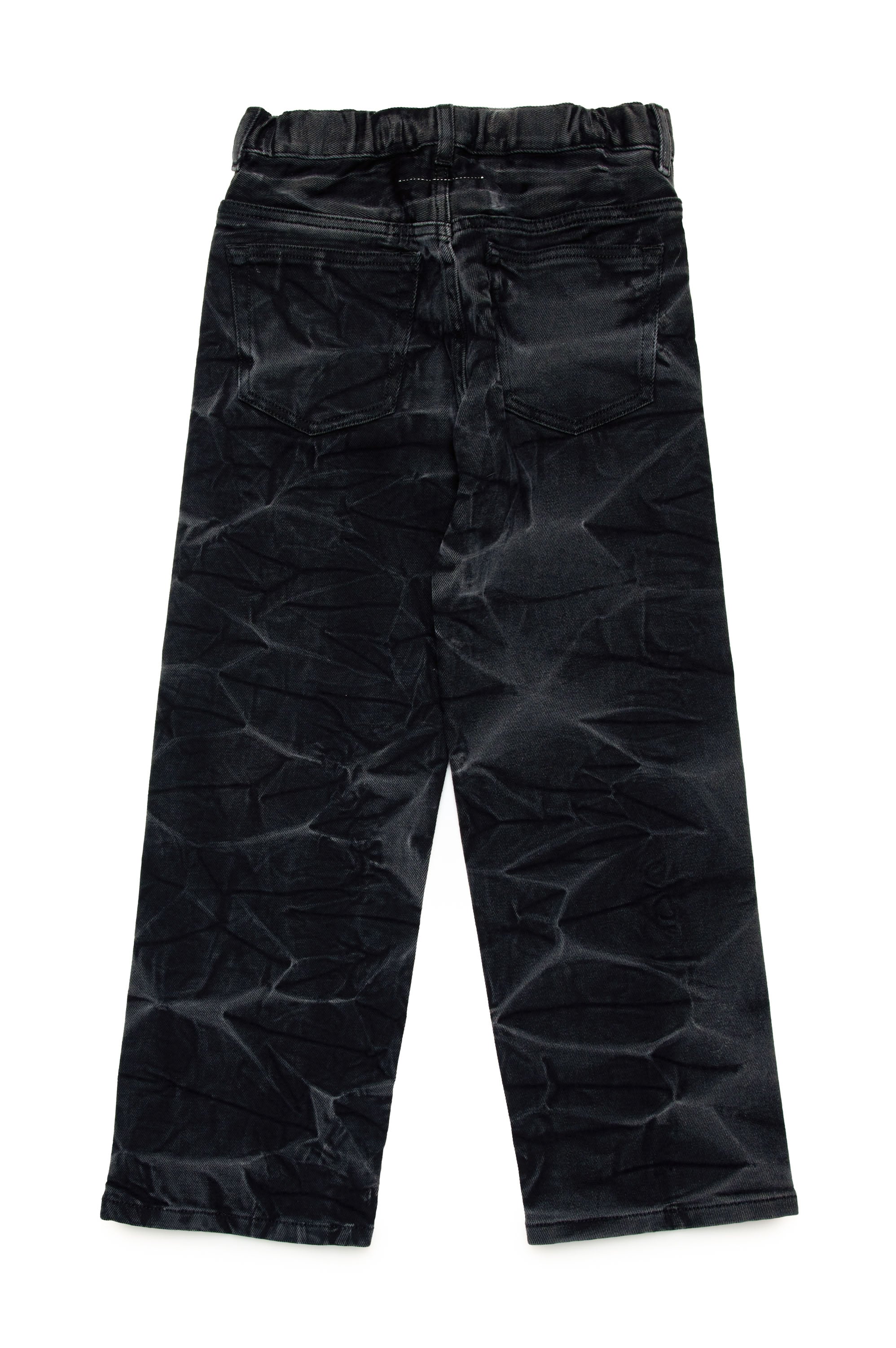 Washed denim trousers - Black Denim