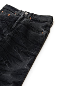 Washed denim trousers - Black Denim
