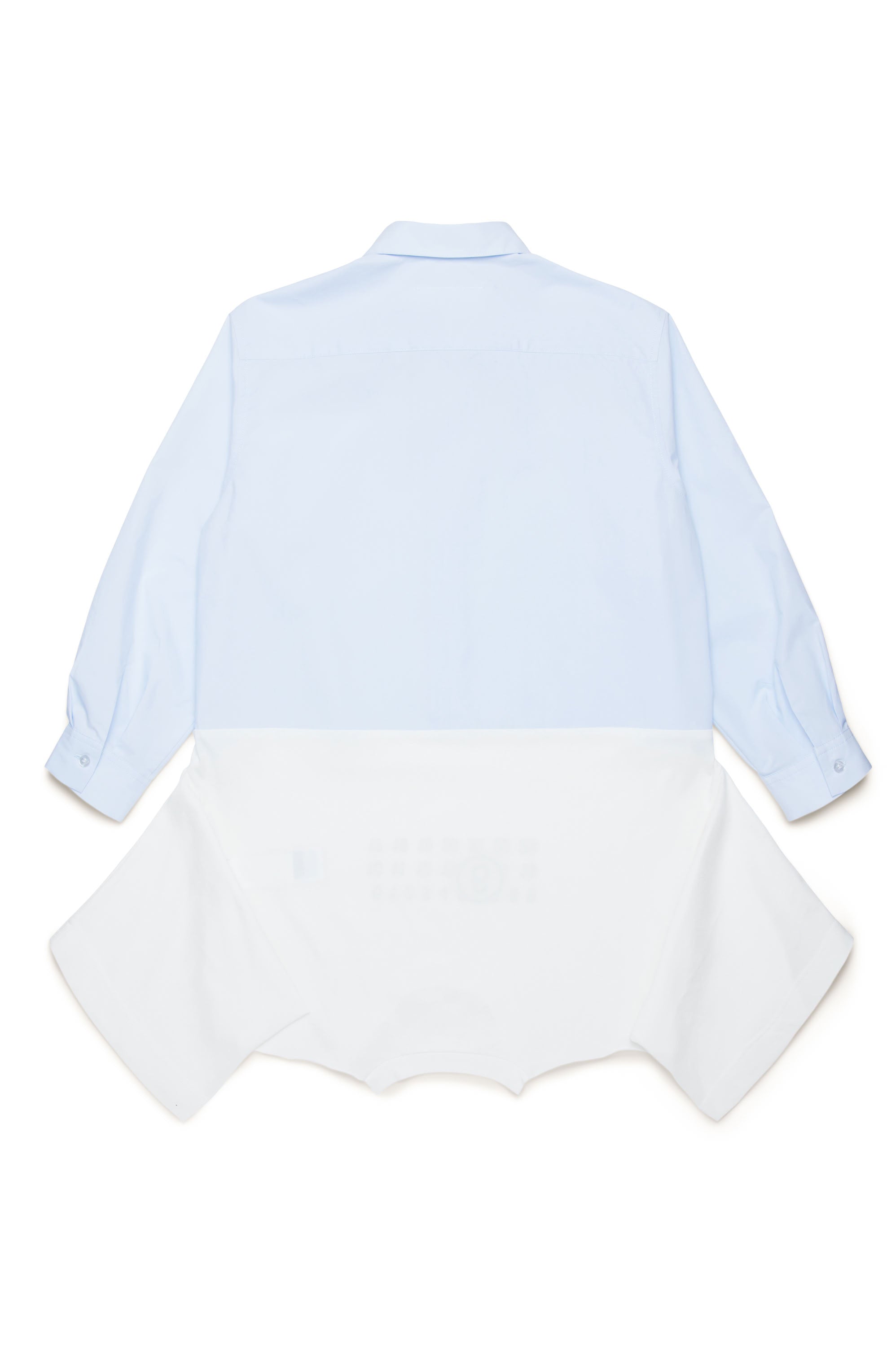 Asymmetric dress - Blue & Natural White