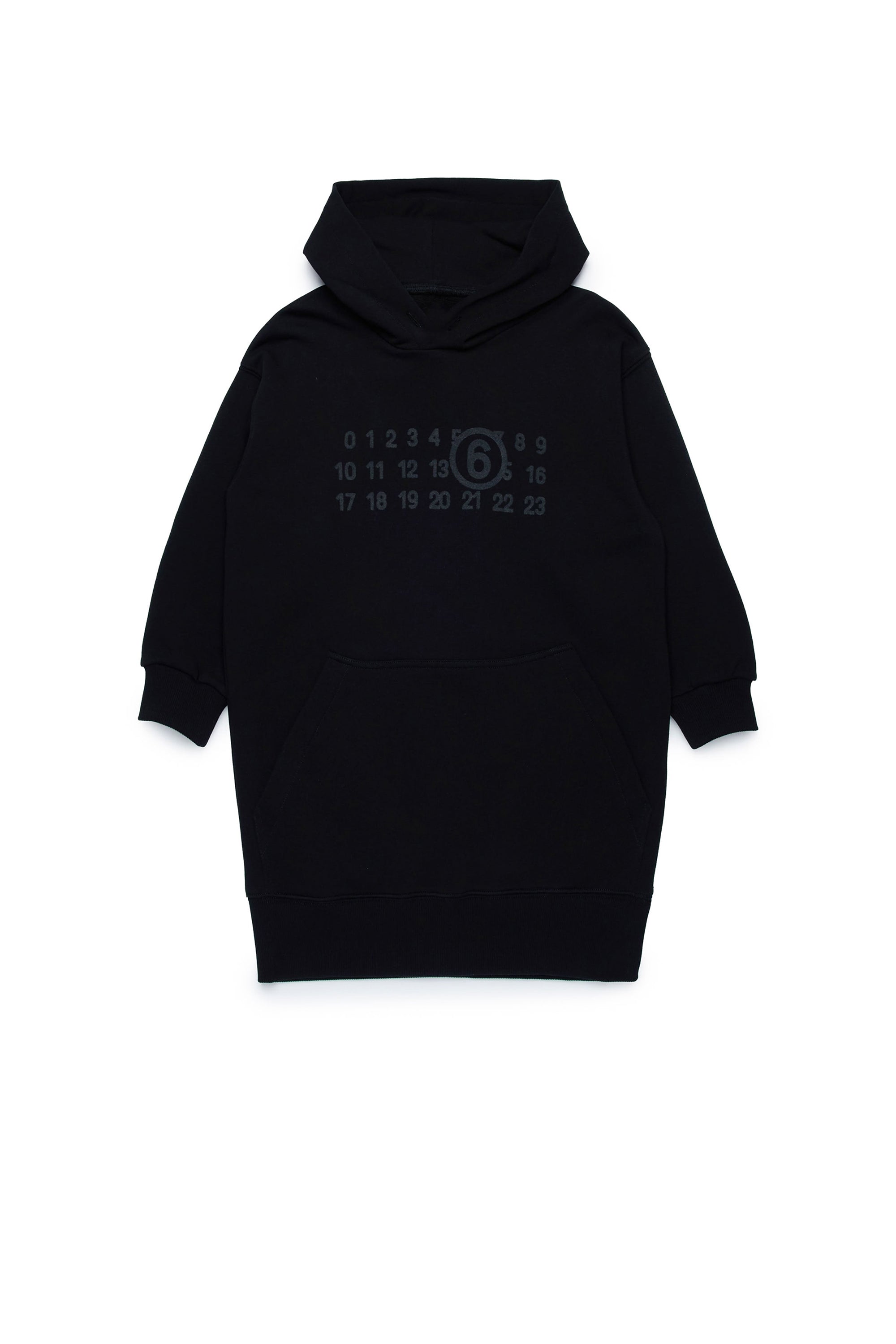 Oversized hoodie dress - Black