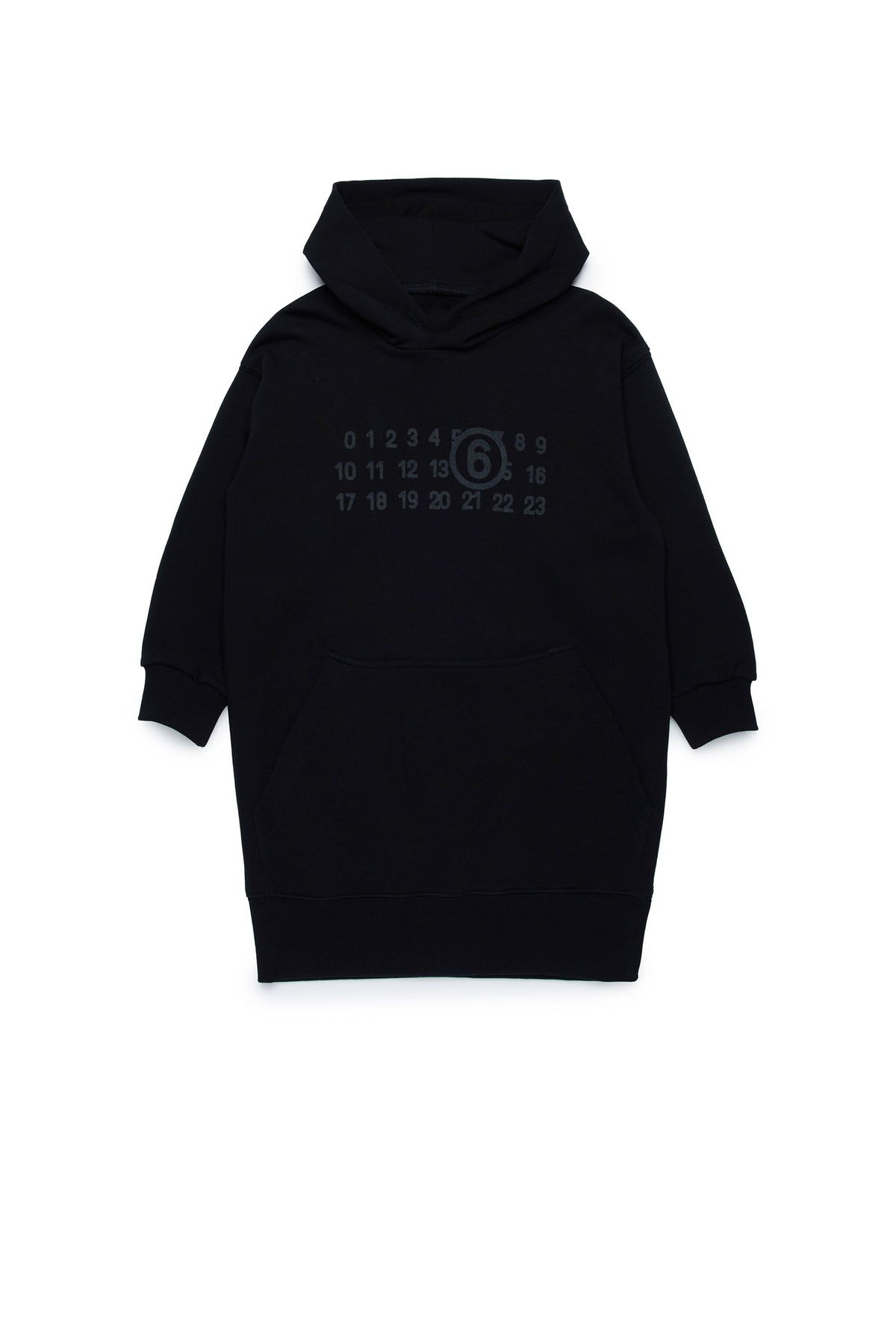 Robe à capuche oversize - Black